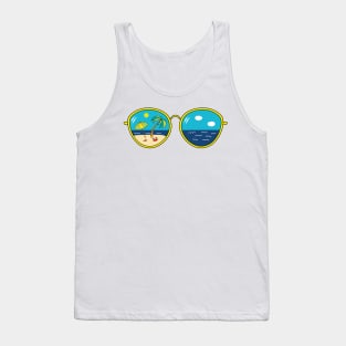 Summer Sunglasses Design Tank Top